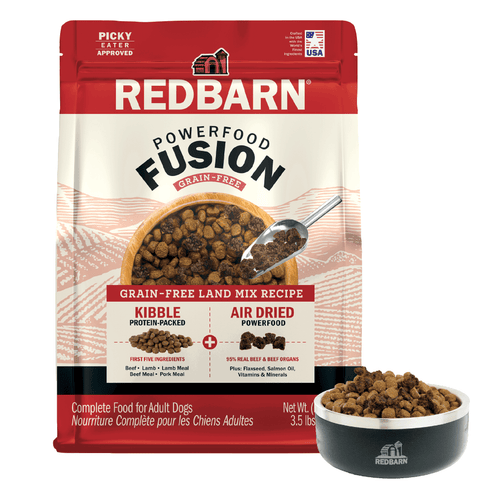 Redbarn Fusion Kibble + Air-Dried Grain-Free Land Mix Recipe Dry Dog Food