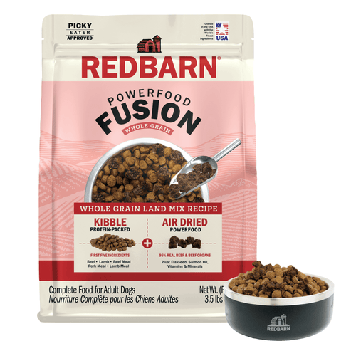 Redbarn Fusion Kibble + Air-Dried Whole Grain Land Mix Recipe Dry Dog Food