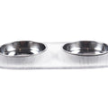 Messy Mutts Cat Double Bowl Silicone Feeder