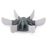 Messy Mutts Universal Slow Feeder Bowl Insert with Suction 7.5" Grey