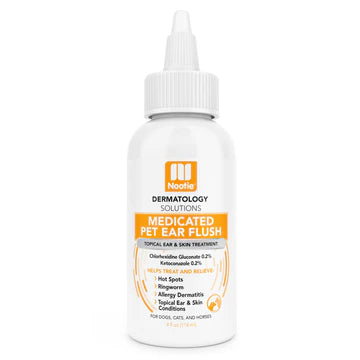 Nootie Dermatology Solutions Medicated Ear Flush for Dogs & Cats