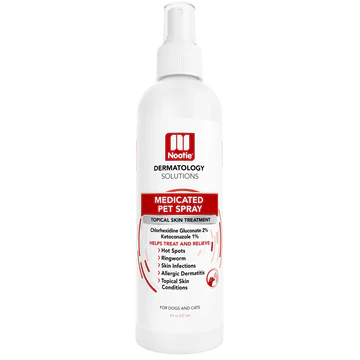 Nootie Dermatology Solutions Antimicrobial Spray 8oz for Dogs & Cats