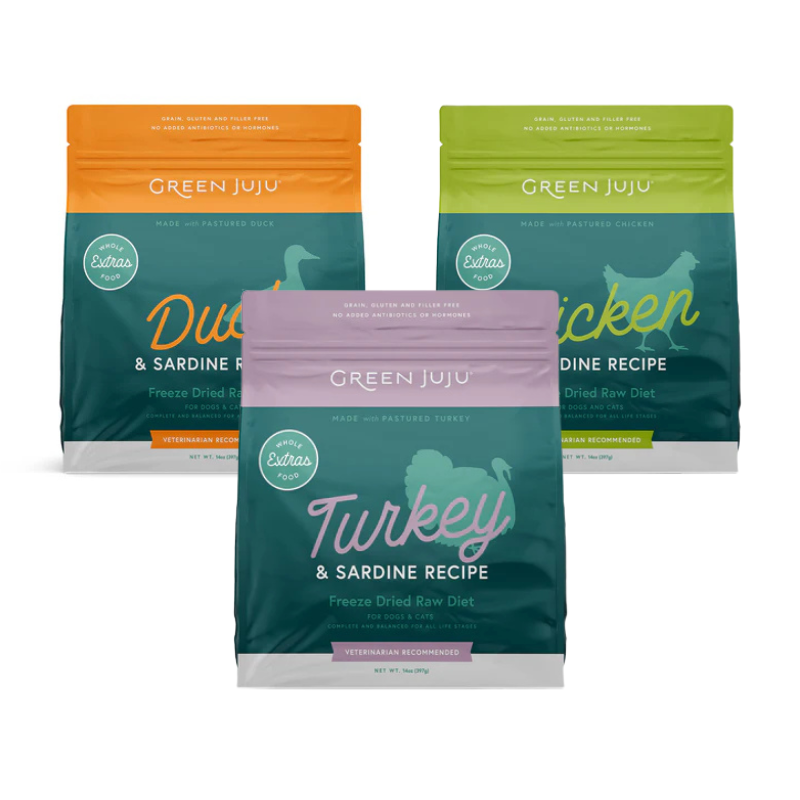 Green Juju Freeze-Dried Extras Raw Diet for Dogs