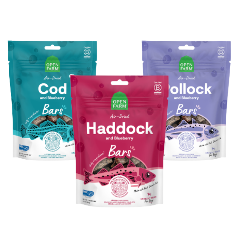 Open Farm Air-Dried Bars Dog Treats 4.1oz