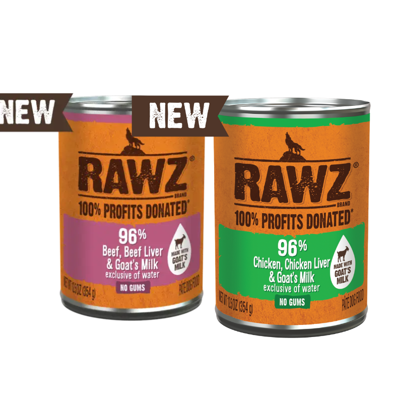 Rawz 96% Recipe with Goat Milk Canned Dog Food