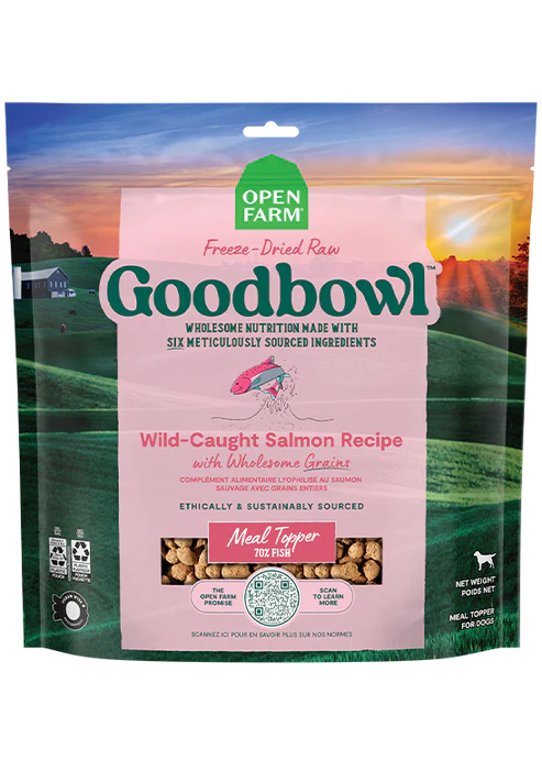 Open Farm Goodbowl Freeze-Dried Raw Topper Wild-Caught Salmon Recipe