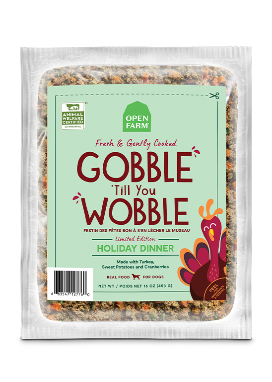 Open Farm Gently Cooked Gobble 'Till You Wobble Holiday Dinner Frozen Dog Food