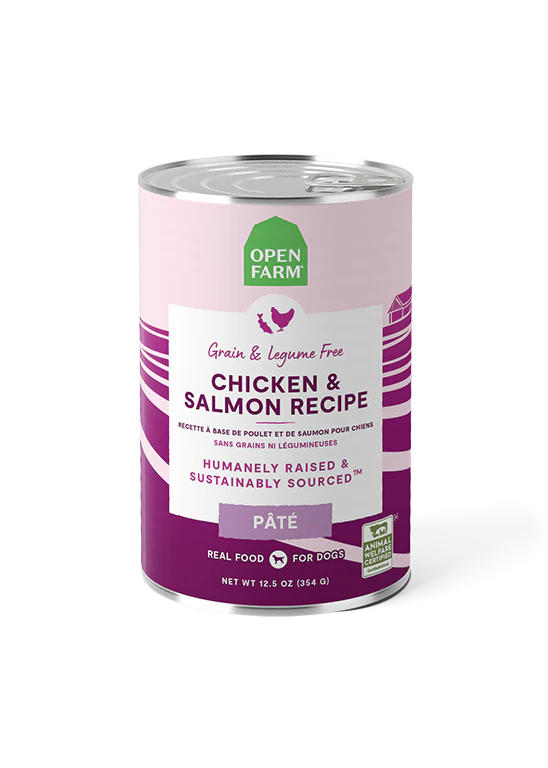 Open Farm Pâté for Dogs Chicken & Salmon Canned Dog Food 12.5oz