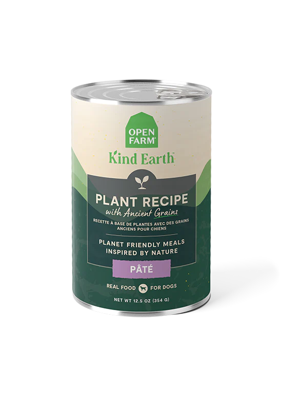 Open Farm Pâté for Dogs Kind Earth Plant with Ancient Grains Canned Dog Food 12.5oz
