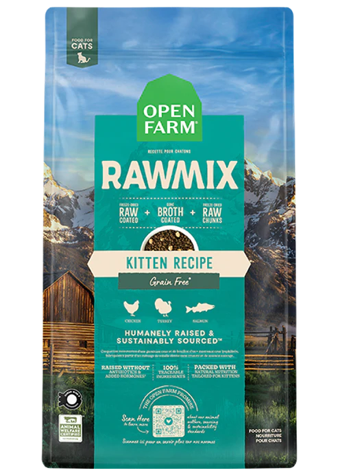 Open Farm Cat RawMix Grain-Free Kitten Recipe Dry Cat Food