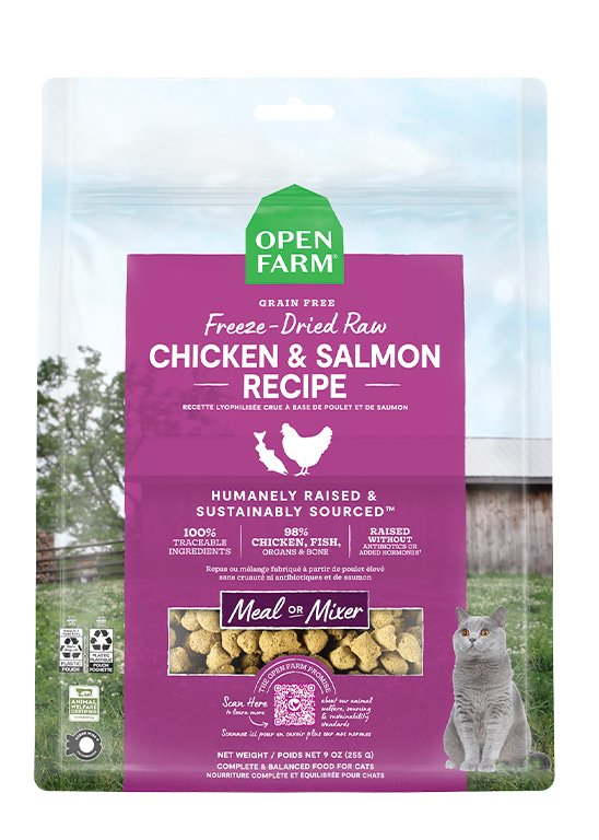 Open Farm Cat Freeze-Dried Raw Chicken & Salmon Cat Food