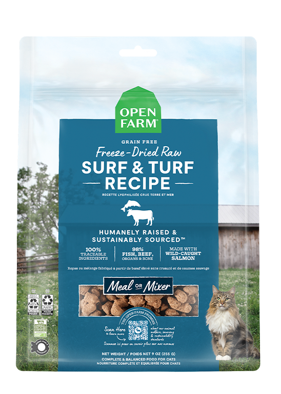 Open Farm Cat Freeze-Dried Raw Surf & Turf Cat Food