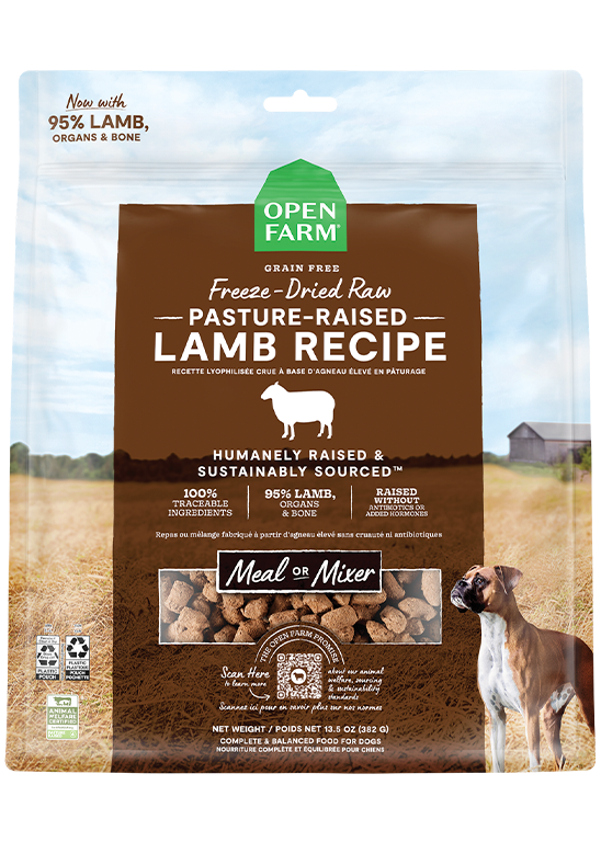 Open Farm Freeze-Dried Raw Pasture Raised Lamb Dog Food