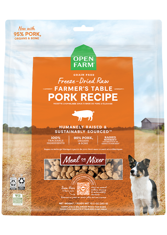 Open Farm Freeze-Dried Raw Pork Dog Food