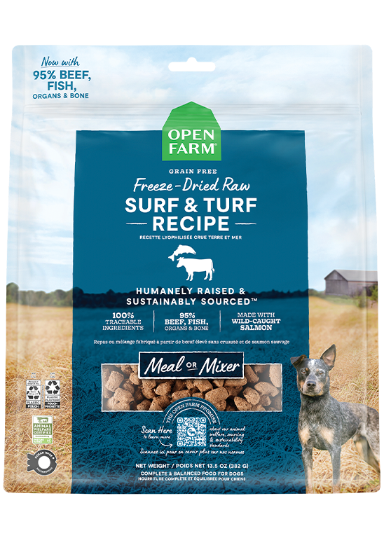 Open Farm Freeze-Dried Raw Surf & Turf Dog Food