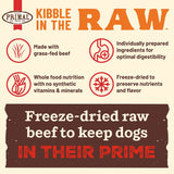 Primal Kibble in the Raw Beef Dog Food