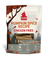 Plato Seasonal Pumpkin Spice Recipe Chicken Fries 5oz Dog Treats