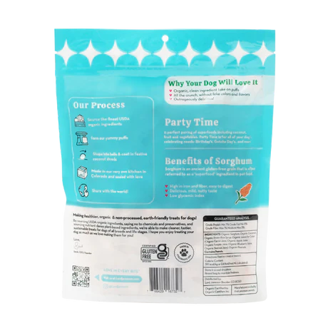 Lord Jameson Dog Treats Love Puffs Party Time Organic Dog Treats