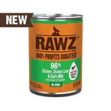 Rawz 96% Recipe with Goat Milk Canned Dog Food