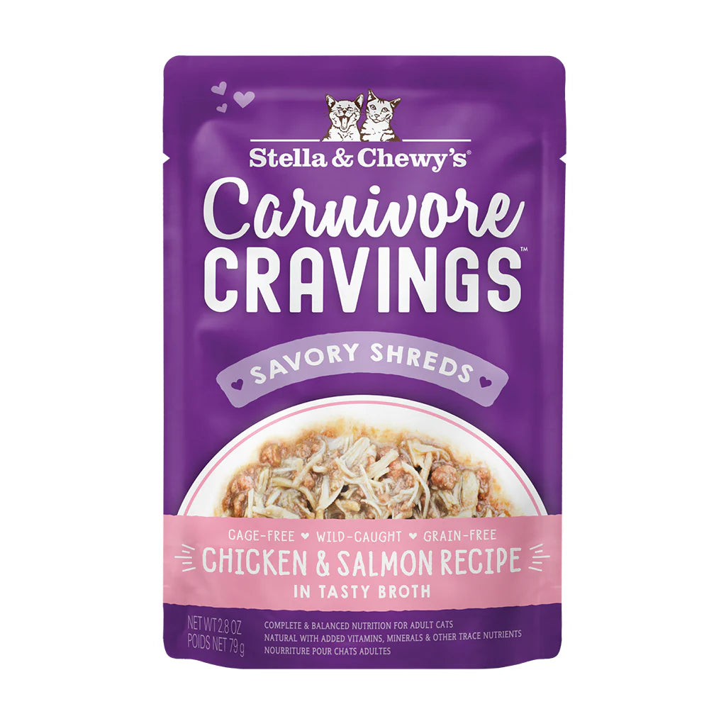 Stella & Chewy's Carnivore Cravings Shreds Wet Cat Food Pouch 2.8oz