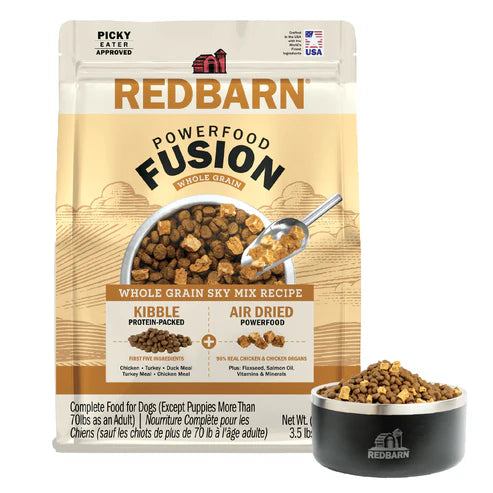 Redbarn Fusion Kibble + Air-Dried Whole Grain Sky Mix Recipe Dry Dog Food