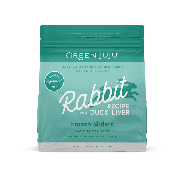 Green Juju Frozen Raw Food Diet Rabbit Recipe