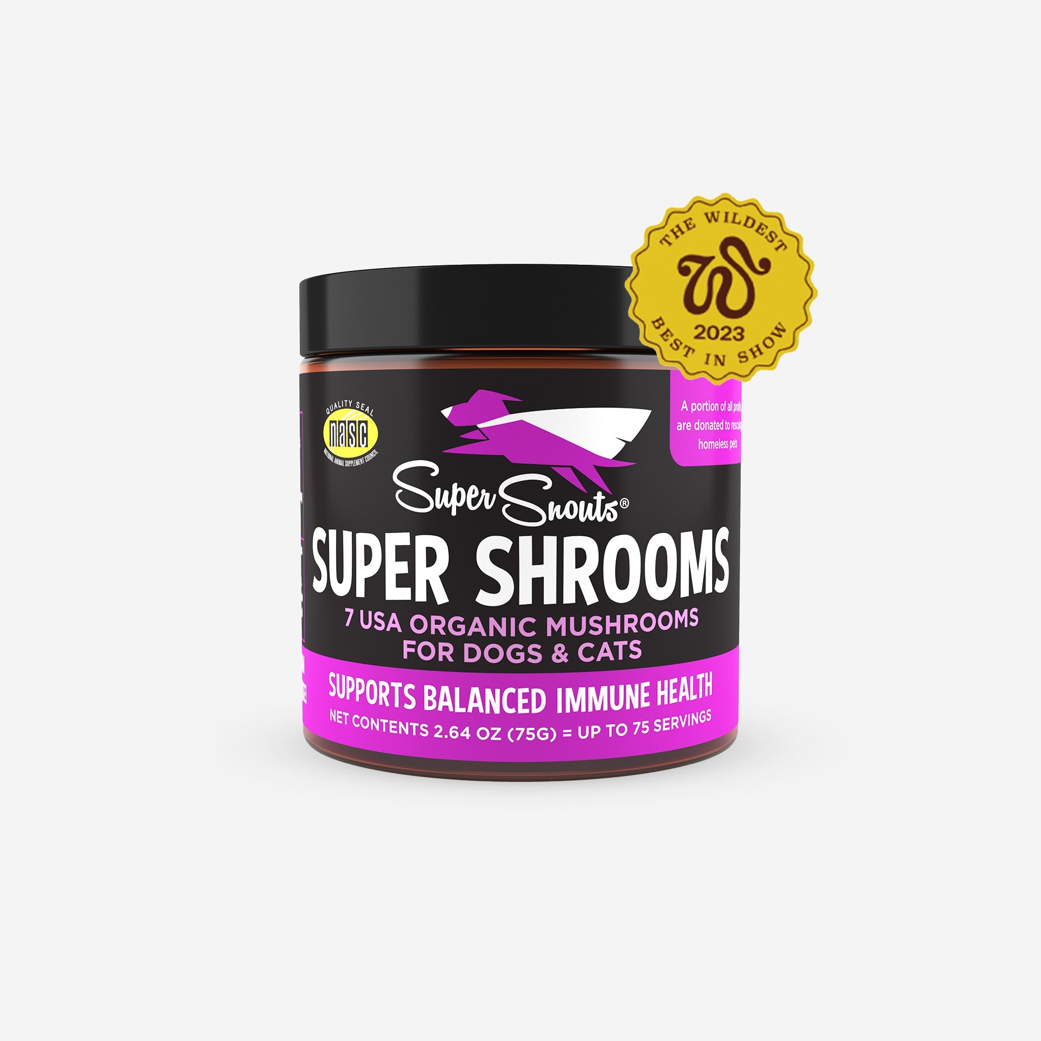 Super Snouts Super Shrooms for Immune Health in Dogs & Cats