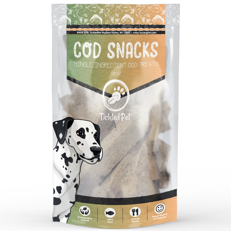 Tickled Pet Single Ingredient Cod Snacks Dog Treats