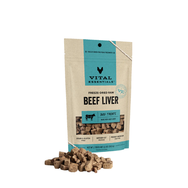 Vital Essentials Freeze-Dried Beef Liver Dog Treats