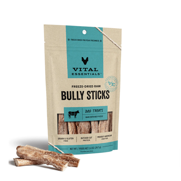 Vital Essentials Freeze-Dried Bully Sticks Dog Treats