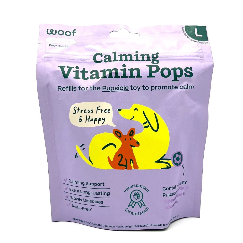 Woof The Pupsicle Calming Vitamin Pops Dog Treats