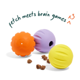 Woof Flyball 2-in-1 Fetch Ball Puzzle Dog Toy