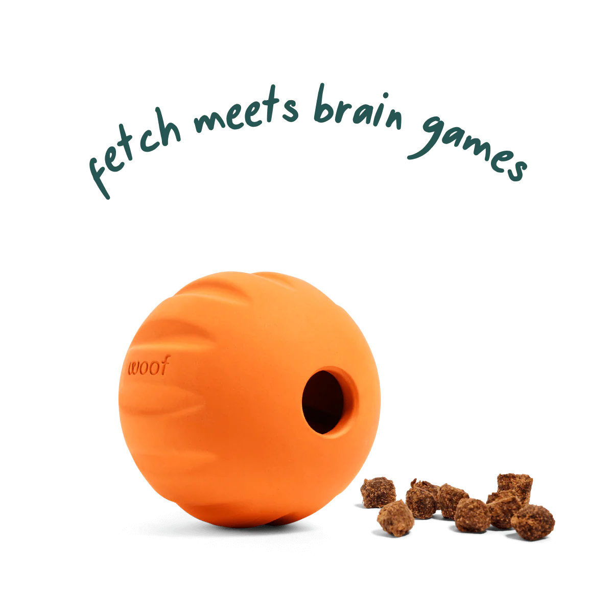 Woof Flyball 2-in-1 Fetch Ball Puzzle Dog Toy