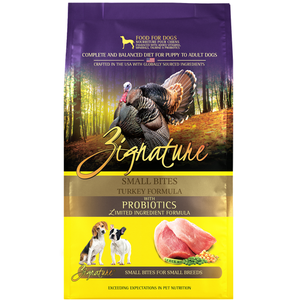 Zignature Small Bites Turkey Dry Dog Food