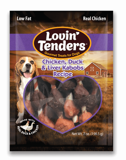 Lovin Tenders Lovin' Tenders Chicken, Duck, & Liver Kabobs, 7 oz