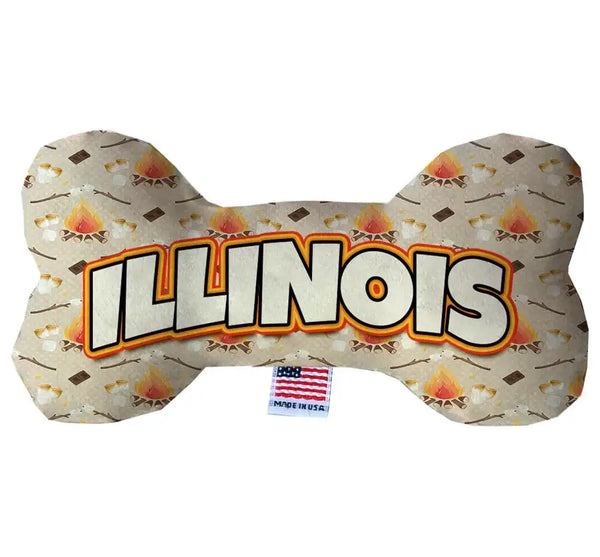 Mirage Pet Products Illinois Around The Campfire Bone Dog Toy