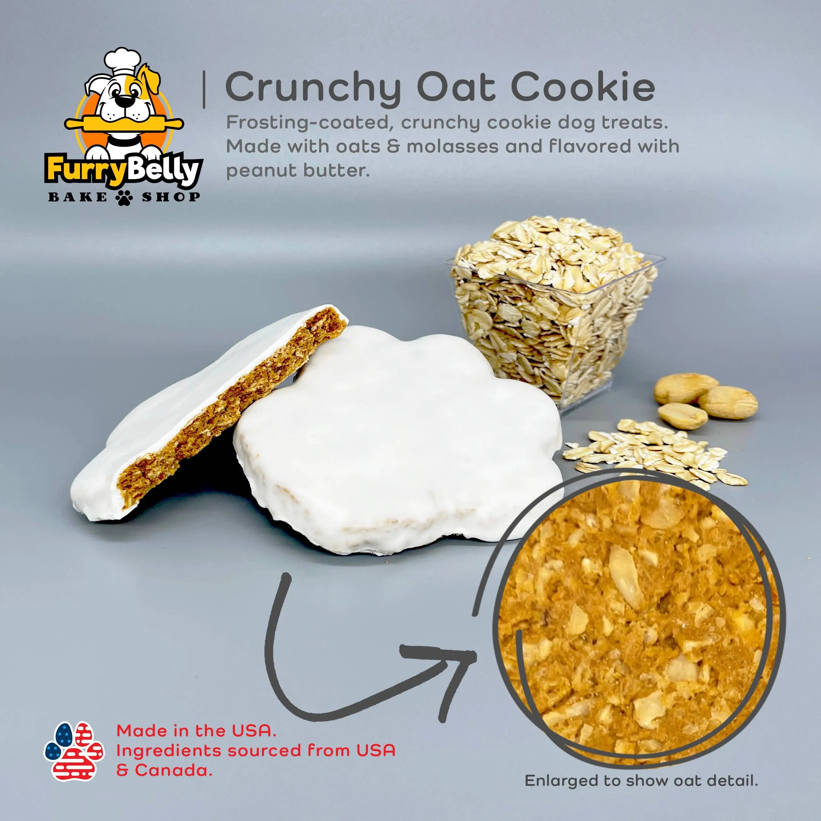 Furry Belly Bake Shop - Fetch Tennis Bone Crunchy Oat Cookie