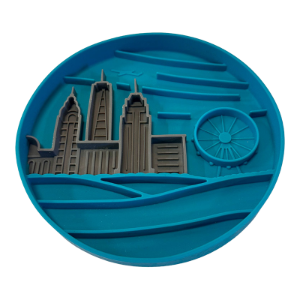 Messy Mutts Dog Interactive Pattern Lick Bowl for Dogs