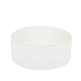 Park Life Designs JARDIN Ribbed Pet Bowl Collection with Modern Matte Exterior