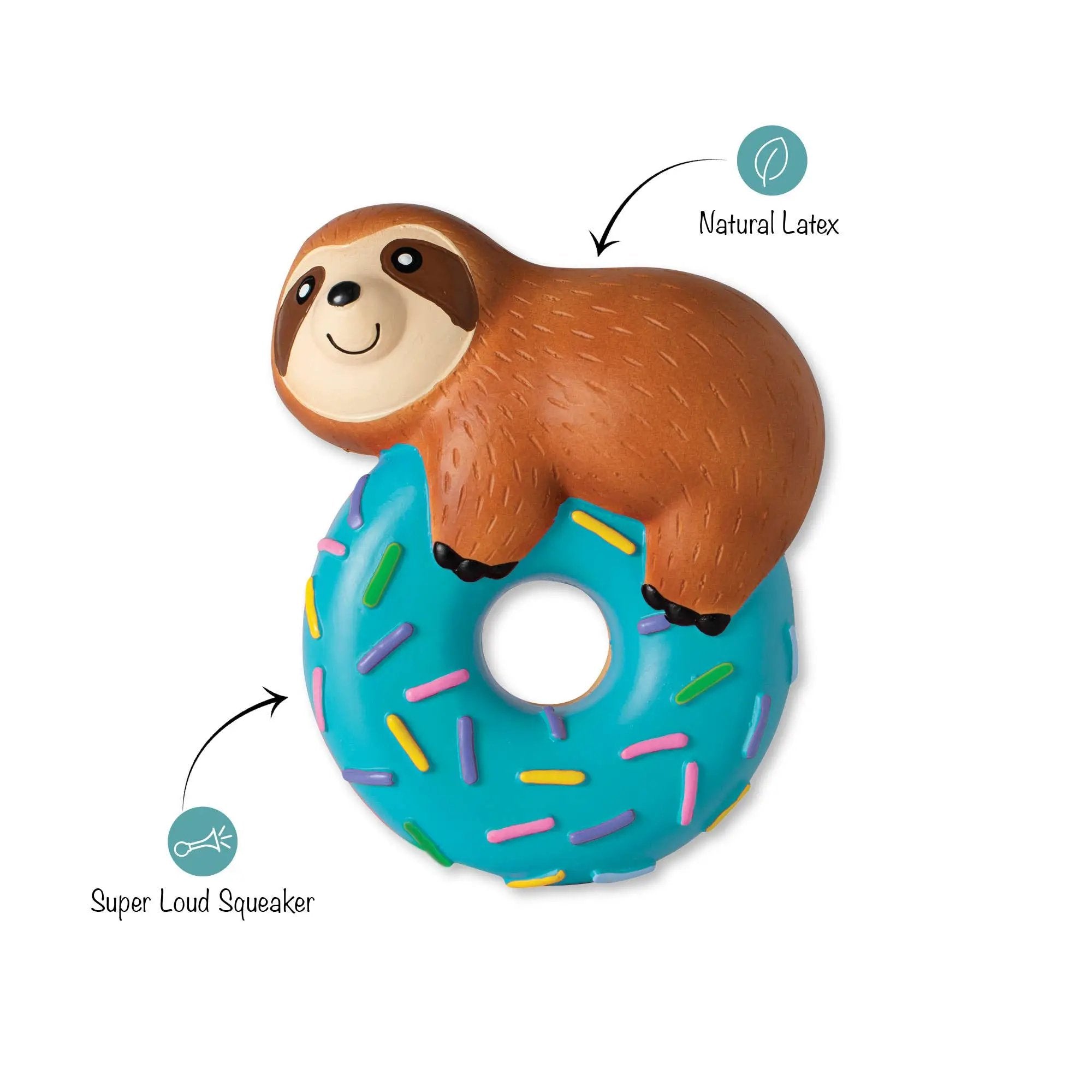 Petshop By Fringe Studio Donut Worry About A Thing Latex Dog Toy
