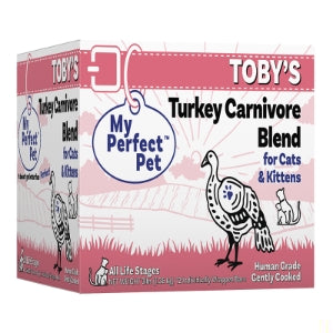 My Perfect Pet Toby's Turkey Carnivore 3lb Gently-Cooked Frozen Cat Food