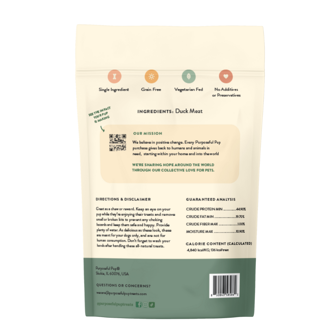 Purposeful Pup Duck Sausage 10pk Dog Treat