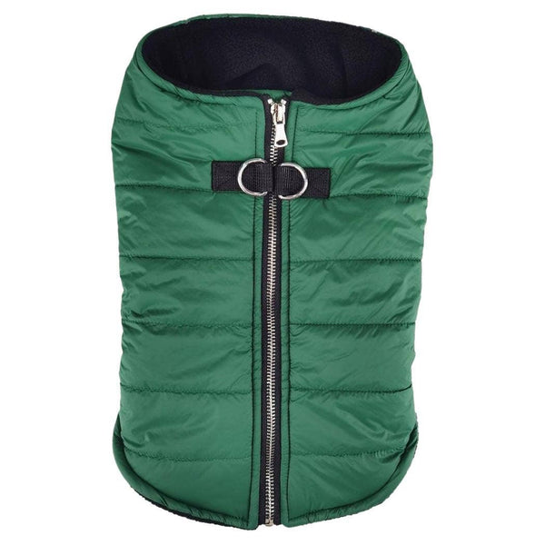 Doggie Design Zip-up Dog Puffer Vest