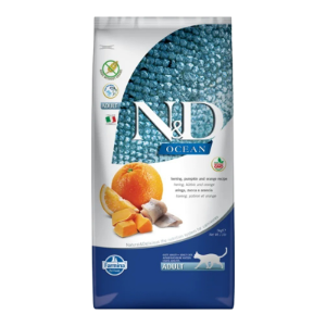 Farmina N&D Ocean Herring Pumpkin & Orange Dry Cat Food
