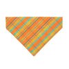 Made By Cleo - "Canyon Sunset" - Orange Plaid Bandana for Cats + Small Dogs