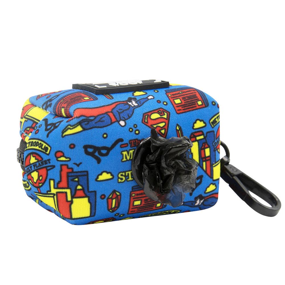 SASSY WOOF Superman Dog Waste Bag Holder