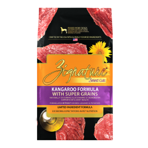 Zignature Select Cuts Kangaroo with Super Grains Dry Dog Food