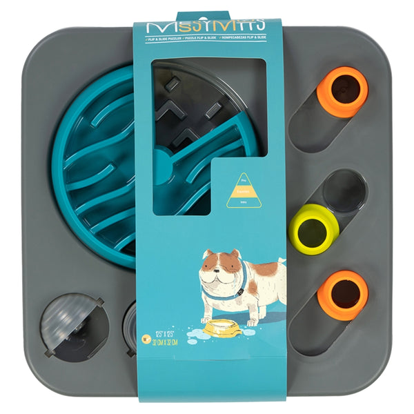 Messy Mutts Flip'n Slide Interactive Puzzle Feeder for Dogs