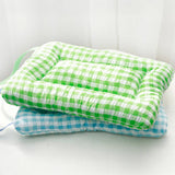 PAWPAW Plaid Pillow Pet Bed Mat
