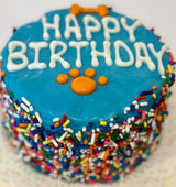DELCO DOG CO. Colorful Happy Birthday Sprinkle Doggie Cakes Bakery Dog Treat